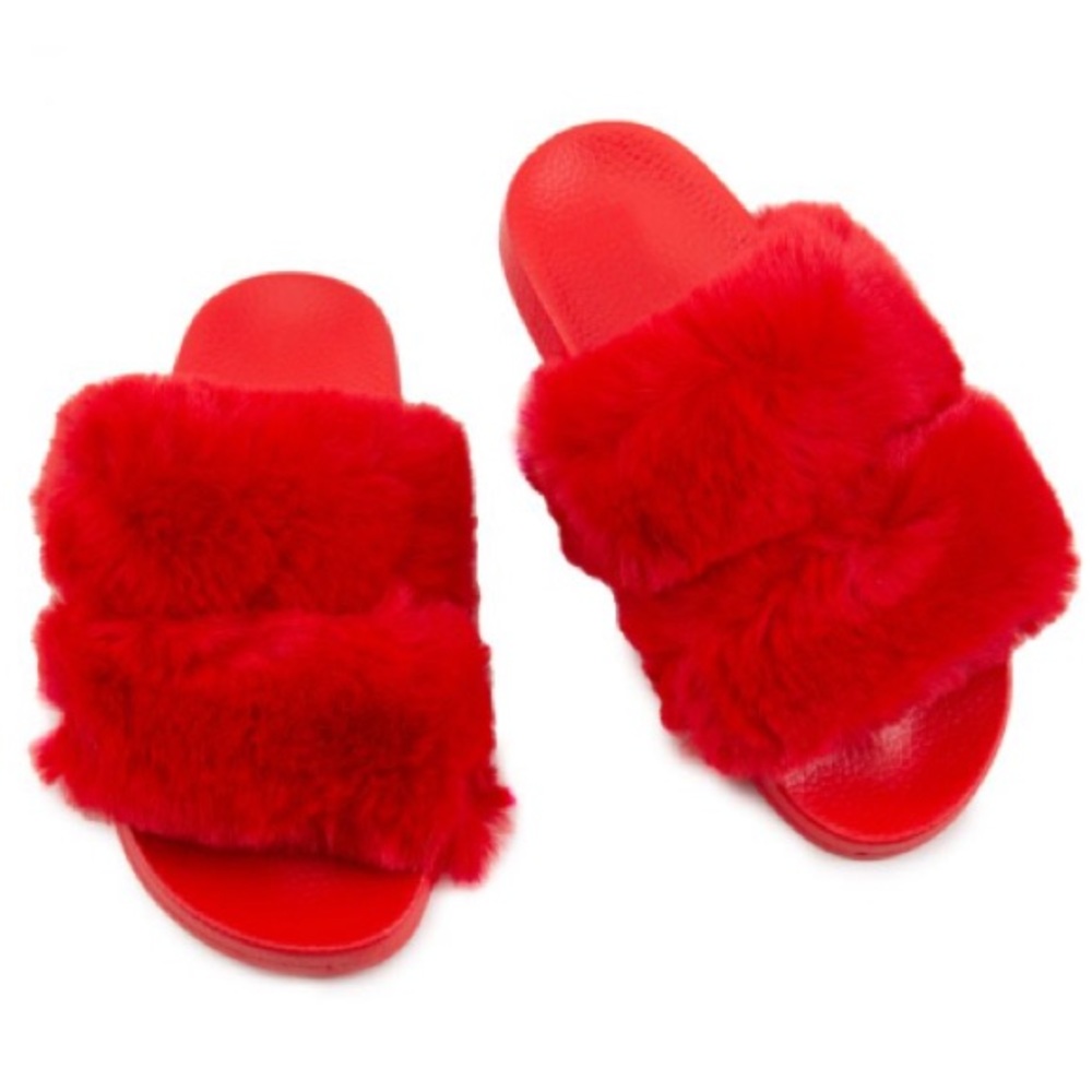 Red Furry Slides